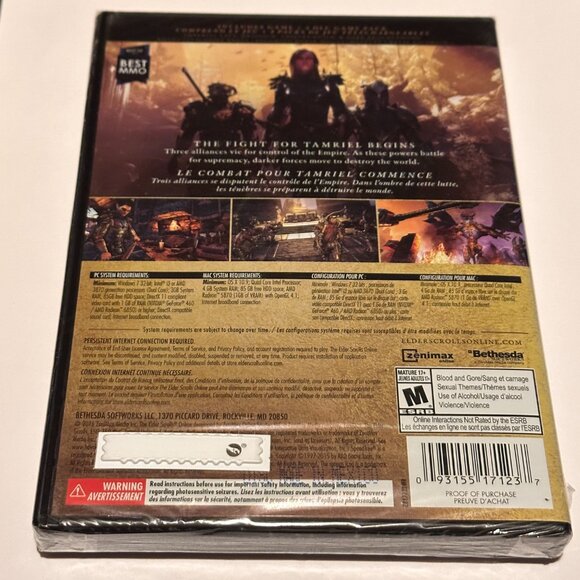 The Elder Scrolls Online Gold Edition PC ./ Mac Game Factory Sealed - Picture 2 of 3